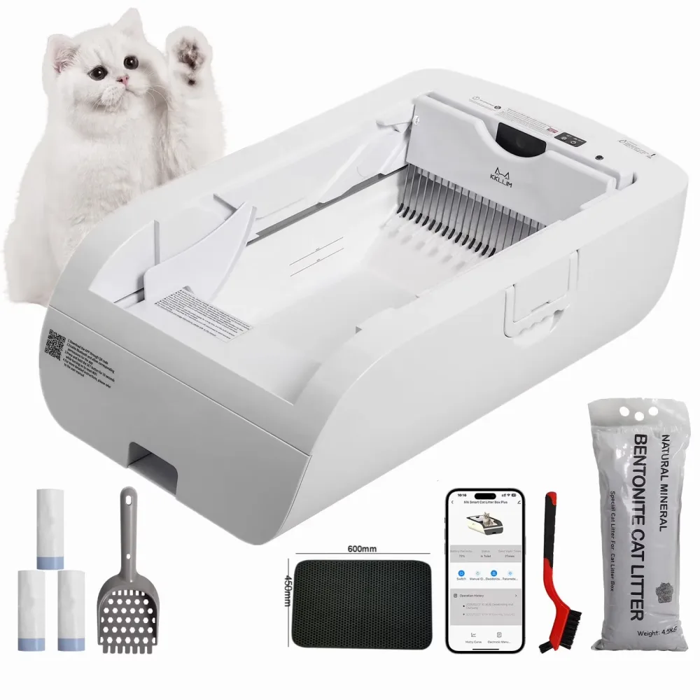 Self-cleaning Litter 90 lbs rechargeable led