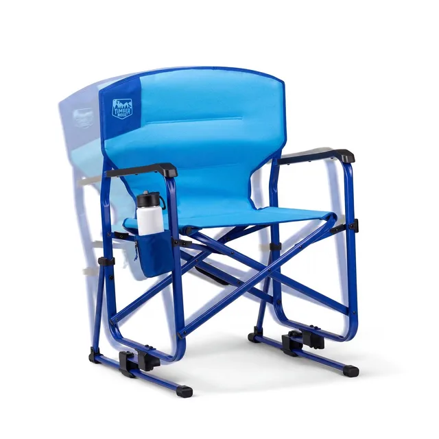 Camping Chair folding blue 300 lbs