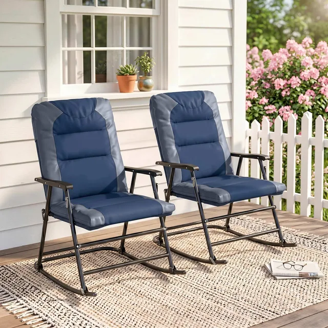 Camping Chair folding blue 265 lbs