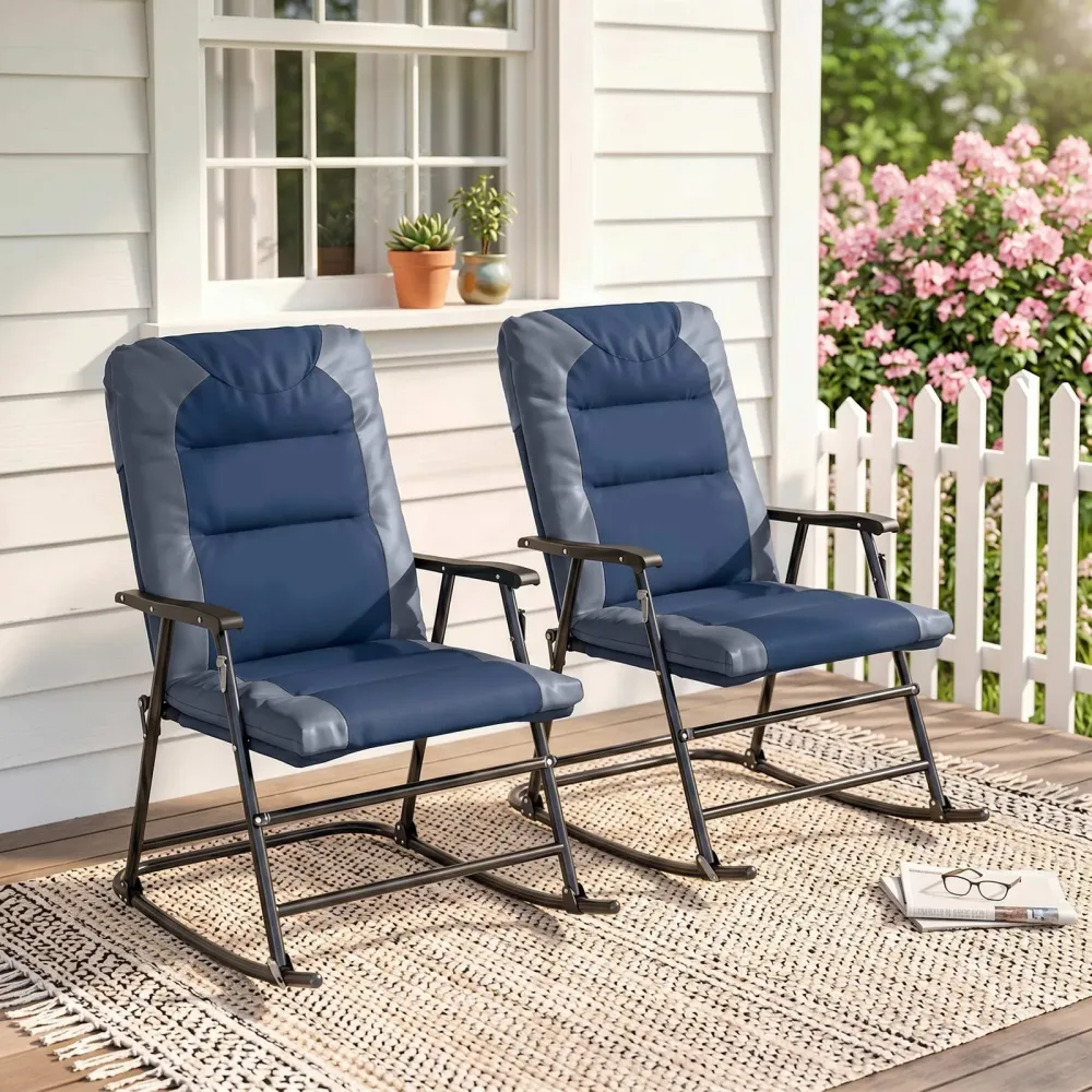 Camping Chair folding blue 265 lbs