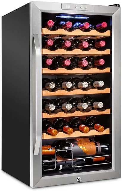 Wine Cooler silver locking