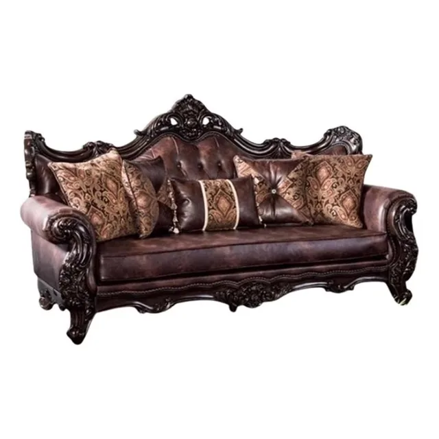 Sofa 95 inch brown 41.75w