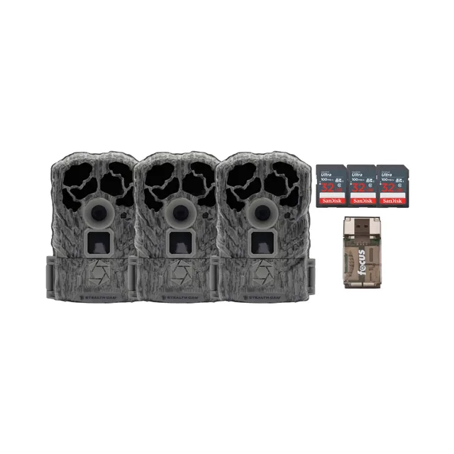 Game Camera 60ft 3 pack adjustable