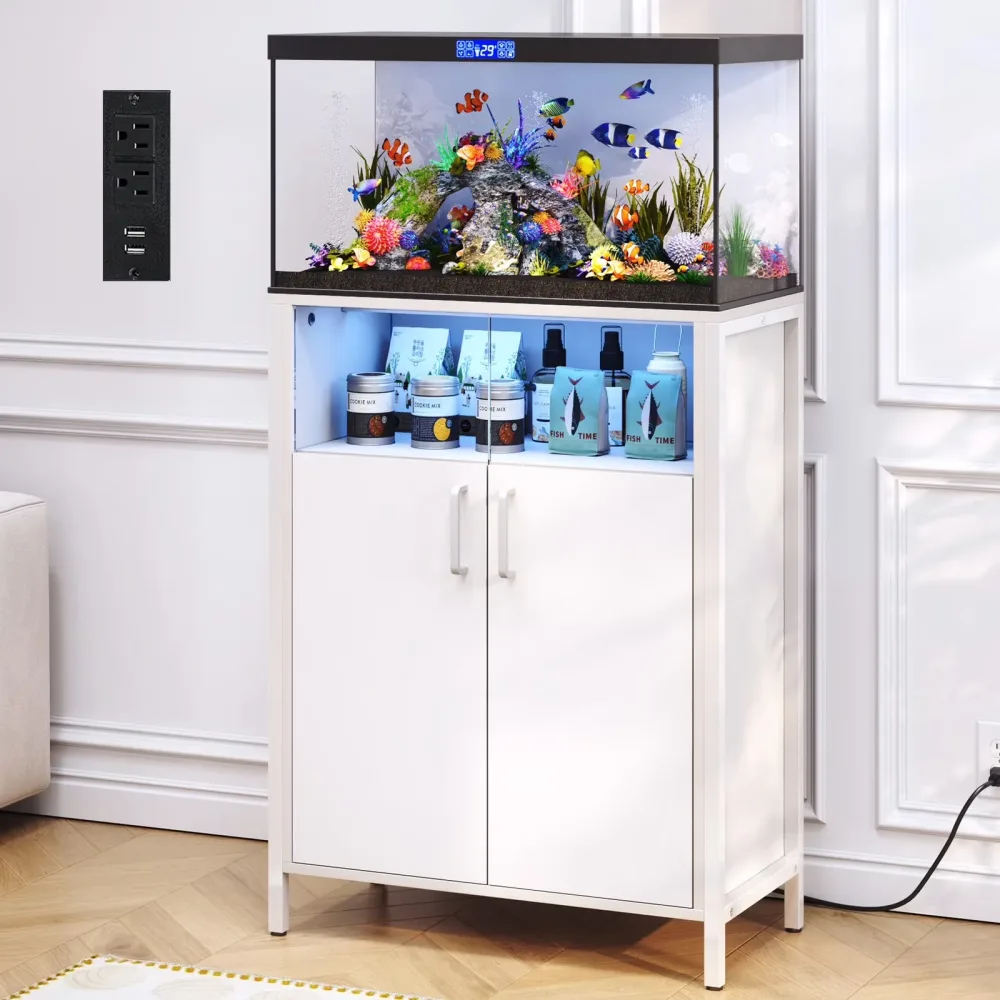 Fish Tank adjustable white 40 lbs