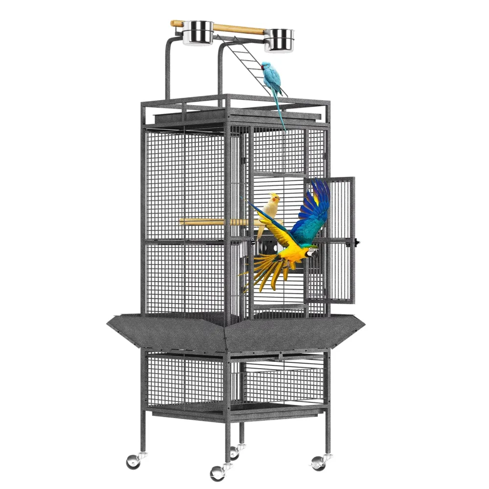 Bird Cages 61" silver locking