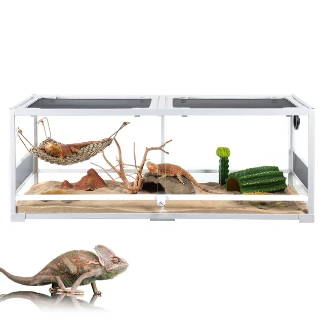 Glass Reptile 64 gallon 18" white