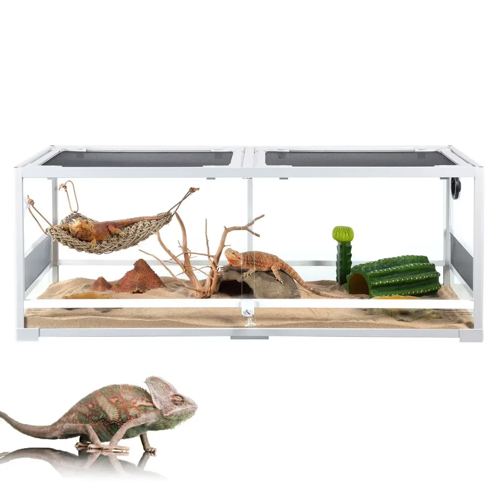 Glass Reptile 64 gallon 18" white