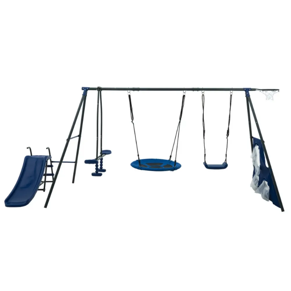 Stand 5 in heavy-duty blue