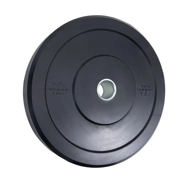 Plate 55 lbs black 8 feet