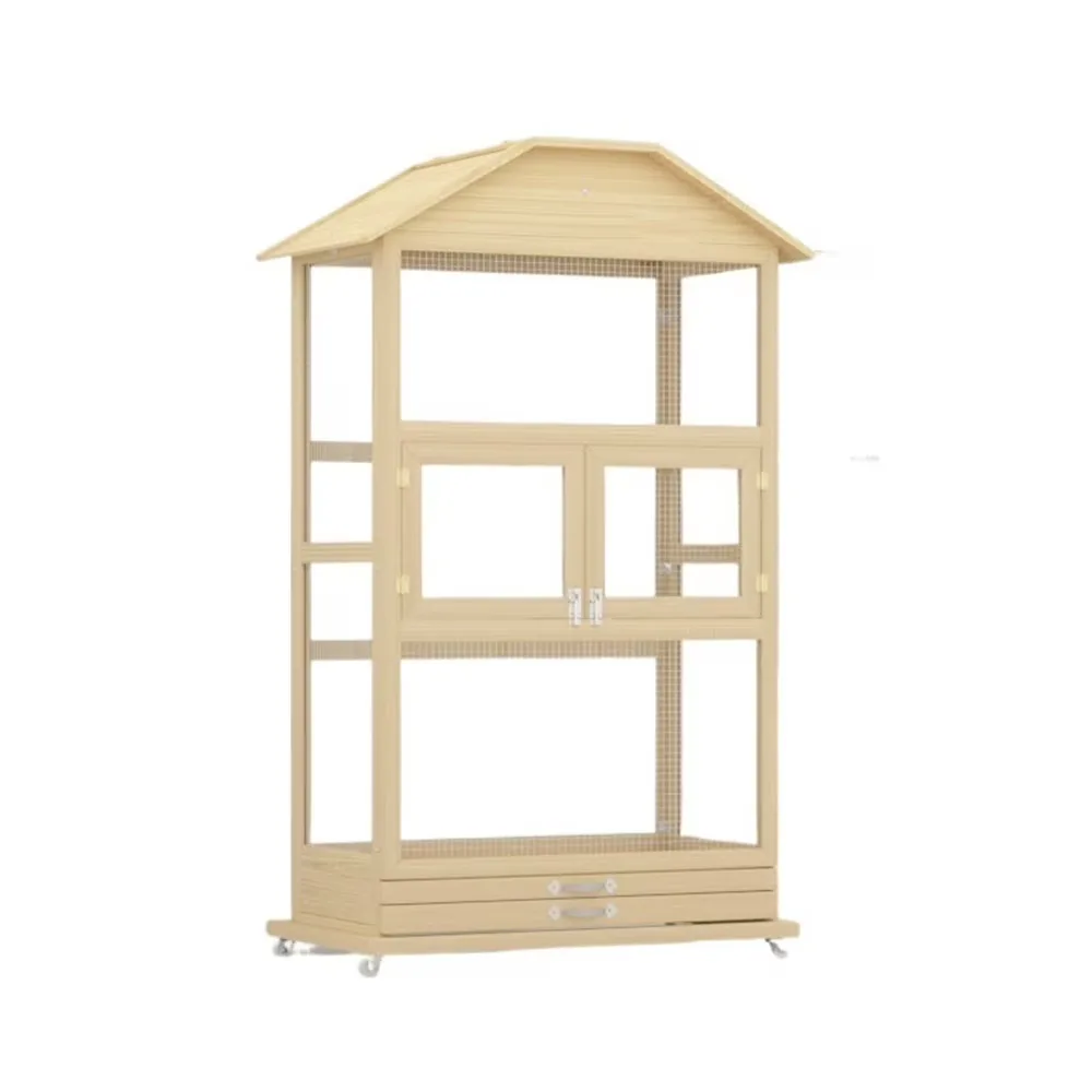 Wooden Bird locking