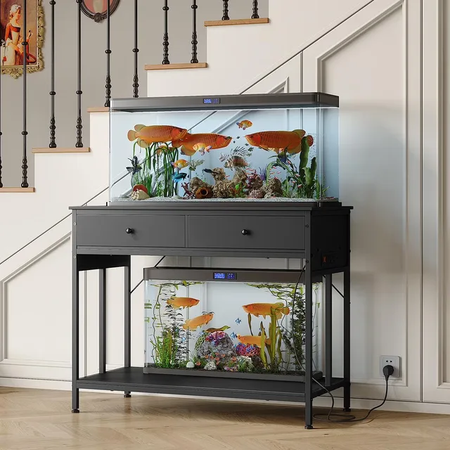 Aquarium Stand 40-50 gallon 660lbs black