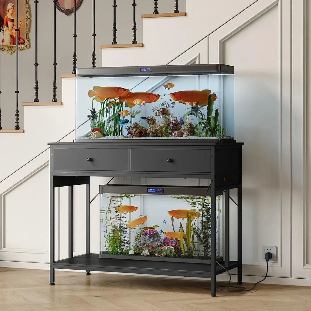 Aquarium Stand 40-50 gallon 660lbs black