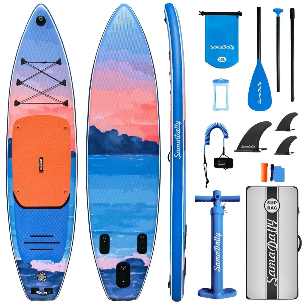 Inflatable Stand 11' blue 34"