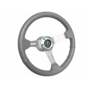 Wrapped Steering gray 2.5" 14"