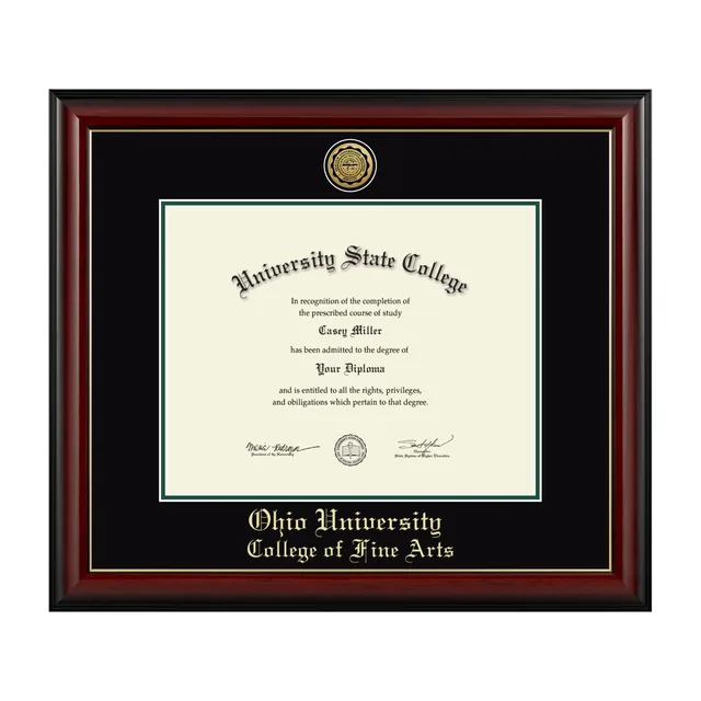 Diploma Frame black green 14w