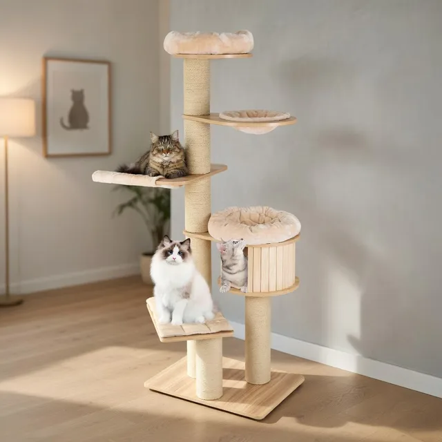 Furniture & Enrichment 75" beige 29.5"