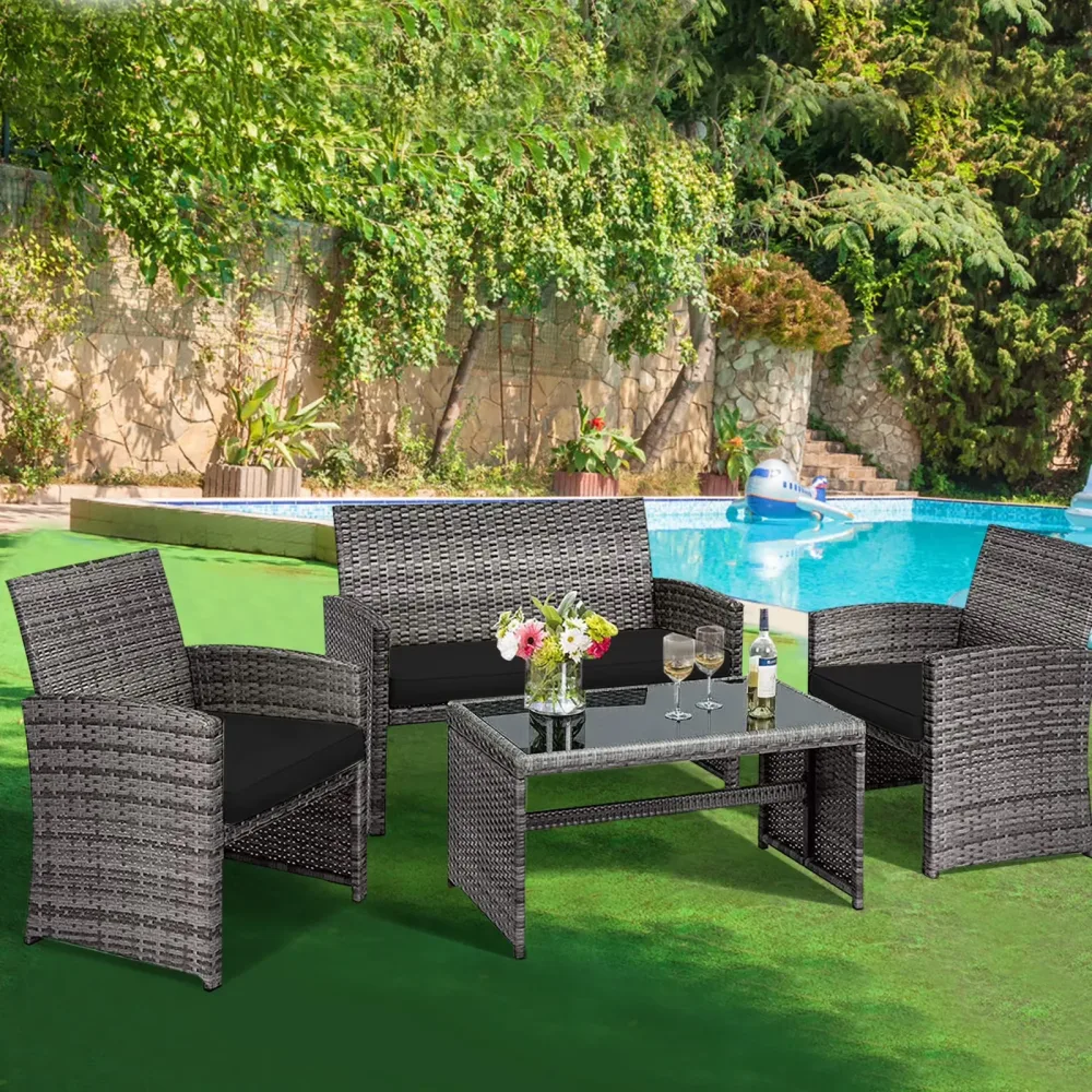 Patio black 23.5" 43.5"
