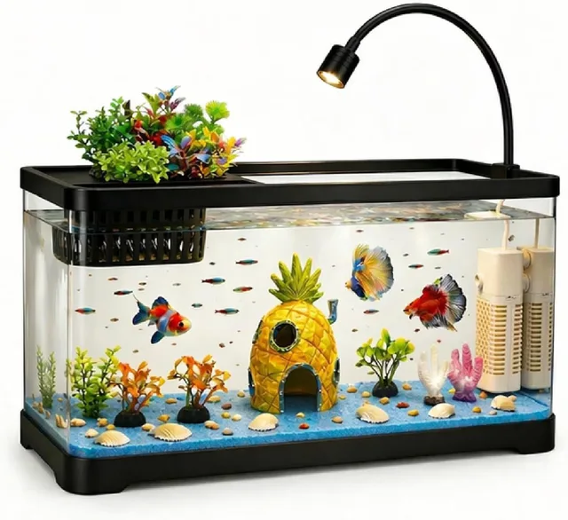 Fish Tank 5 gallon black 1 lb
