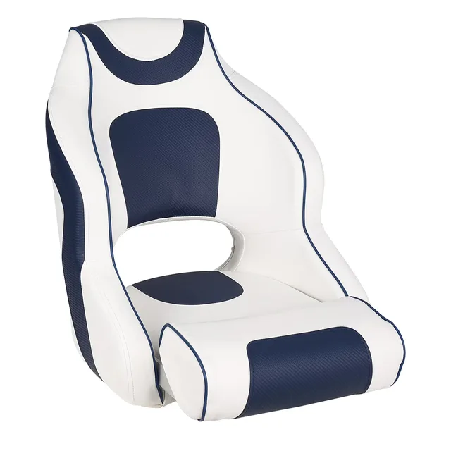 Pontoon Boat white blue 5"