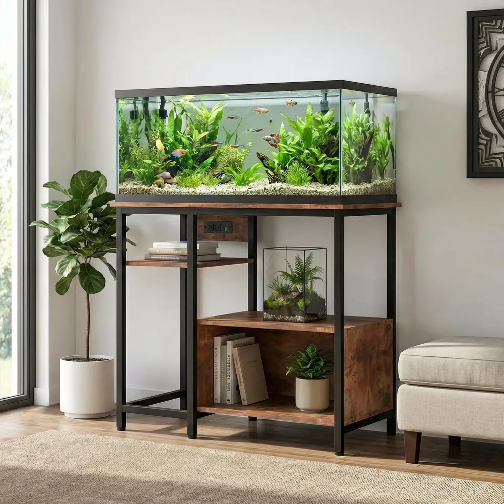 Fish Tank 40-50 gallon heavy-duty brown