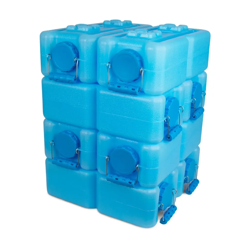 Storage 3.5 gallon 8 pack blue