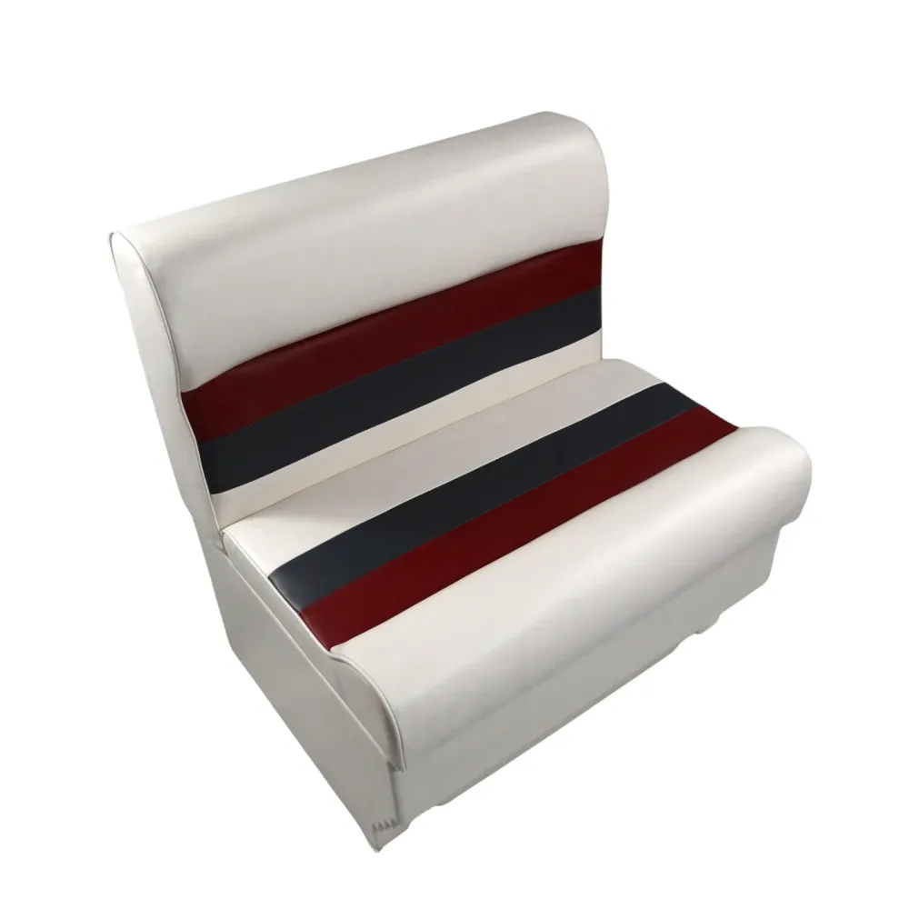 Bench Seat 28" white red