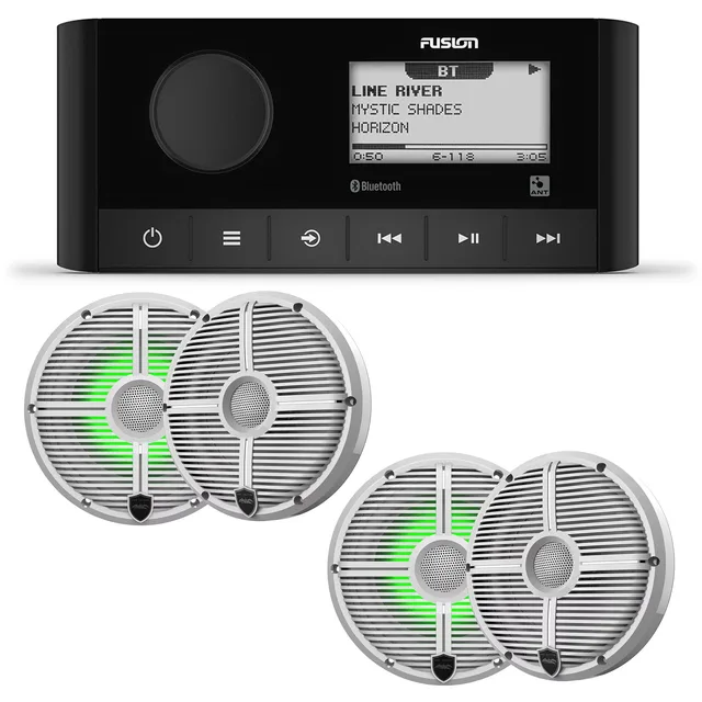 Marine Stereo 2 pair 6.5" white