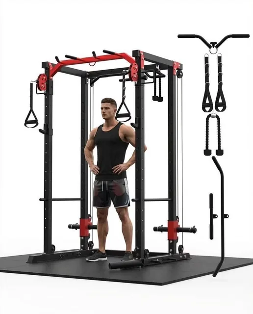 Power Rack adjustable red black