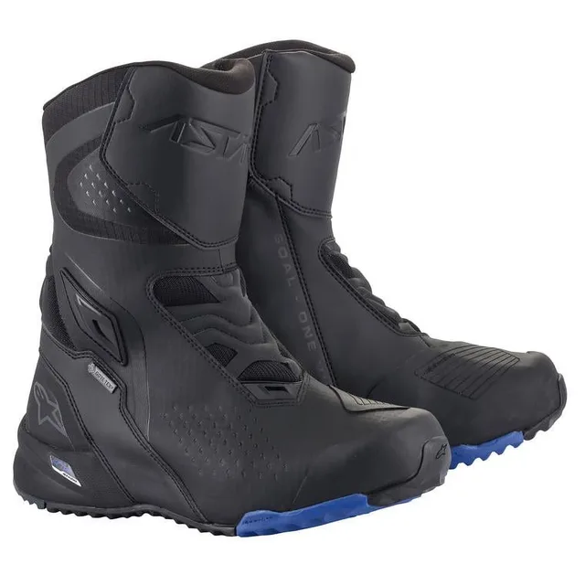 Motorcycle Boots black blue waterproof