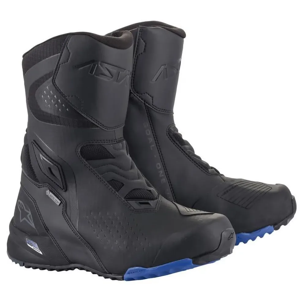 Motorcycle Boots black blue waterproof
