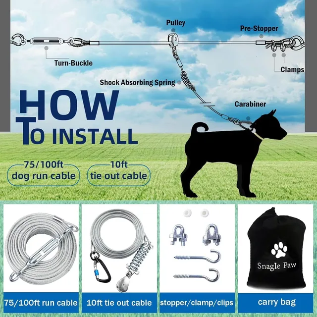 Collars & Travel 100ft 10ft 250lbs