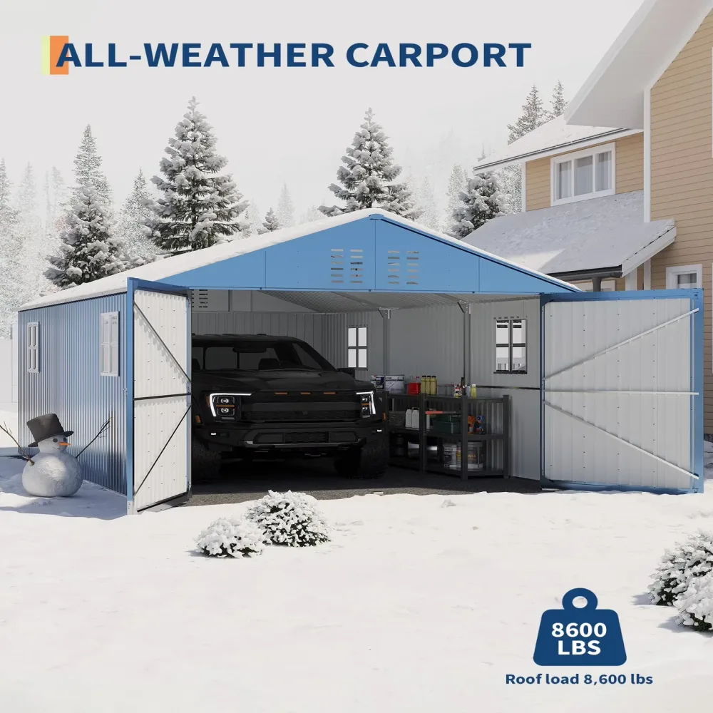 Metal Carport heavy-duty 234" 144"