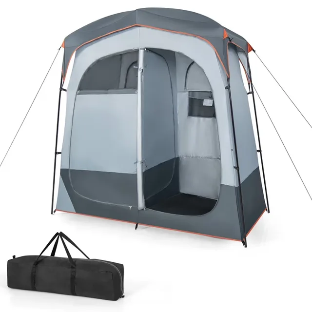 Shower Tent portable gray 83"
