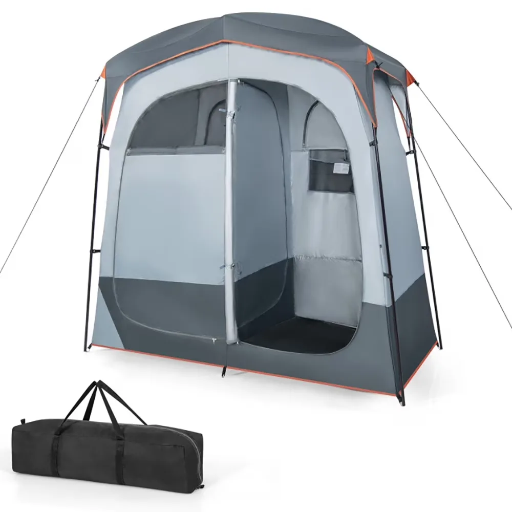 Shower Tent portable gray 83"