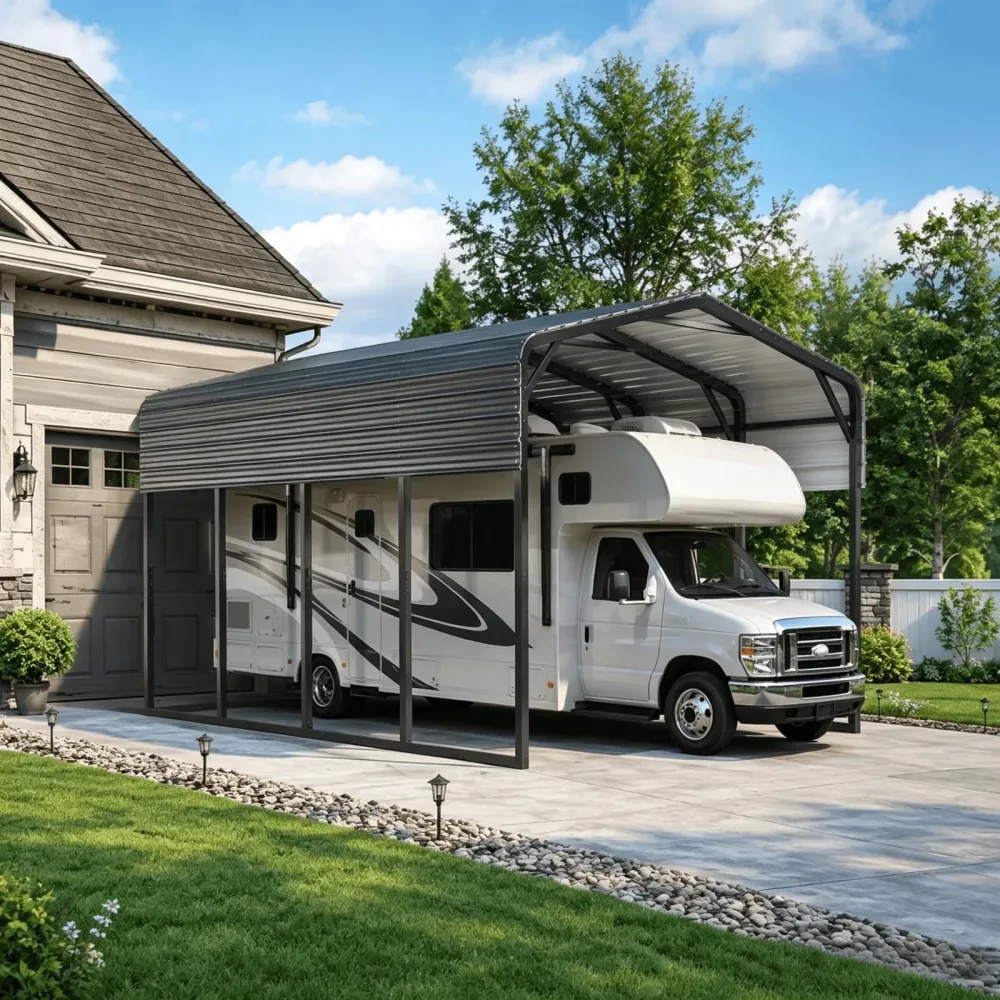 Carport Galvanized 14' 30' 20'