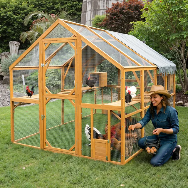 Chicken Coop 110" waterproof yellow