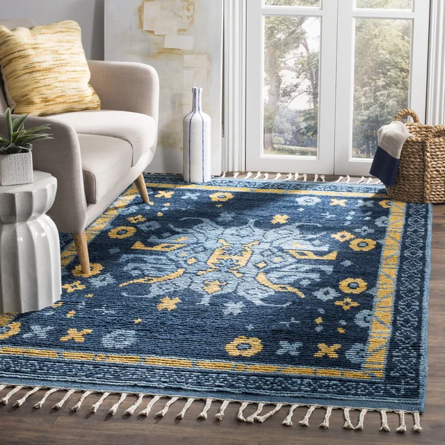 Rug 8' 10' blue