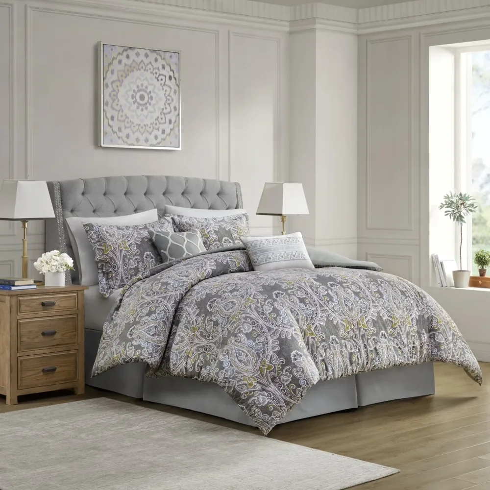 Bedding grey 110" 96"