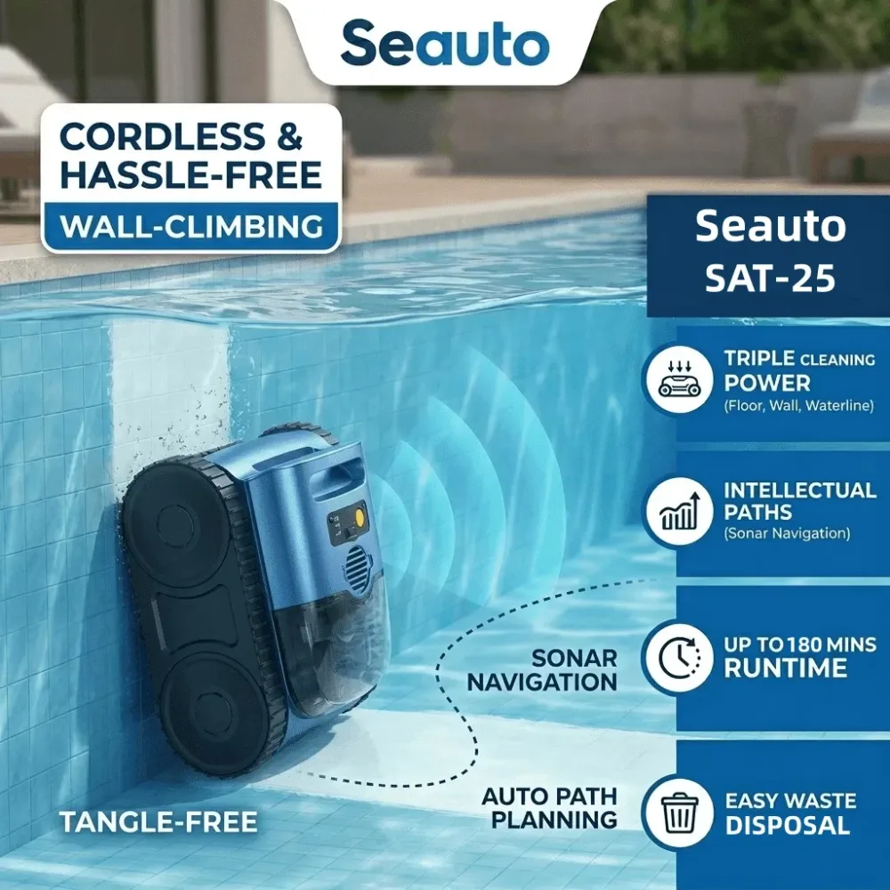 Robotic Pool wireless rechargeable waterproof