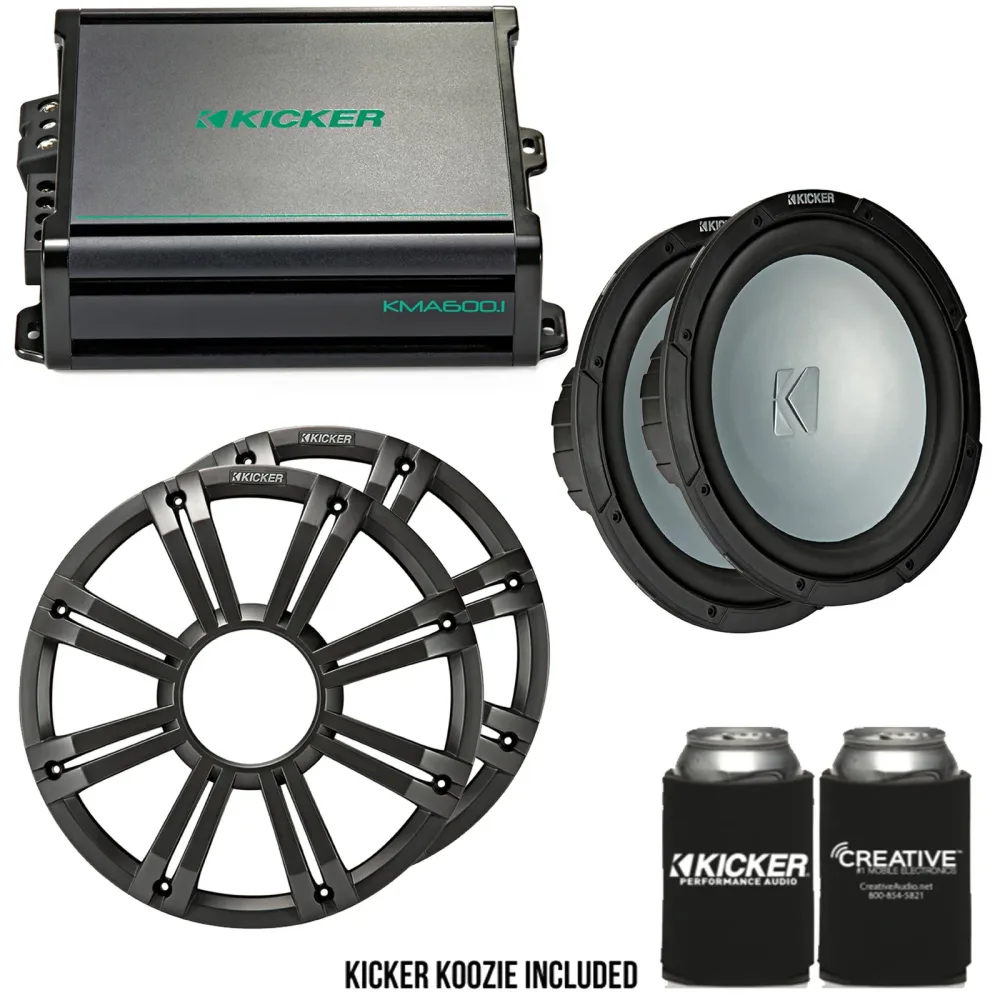 Amplifier Bundle 12 inch 1 pair 600 watt