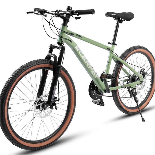 Mountain Bike 24 inch green brown