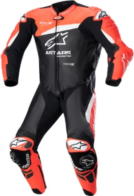 Leather Motorcycle black red white