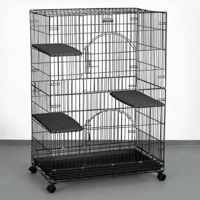 Crate foldable black 4"