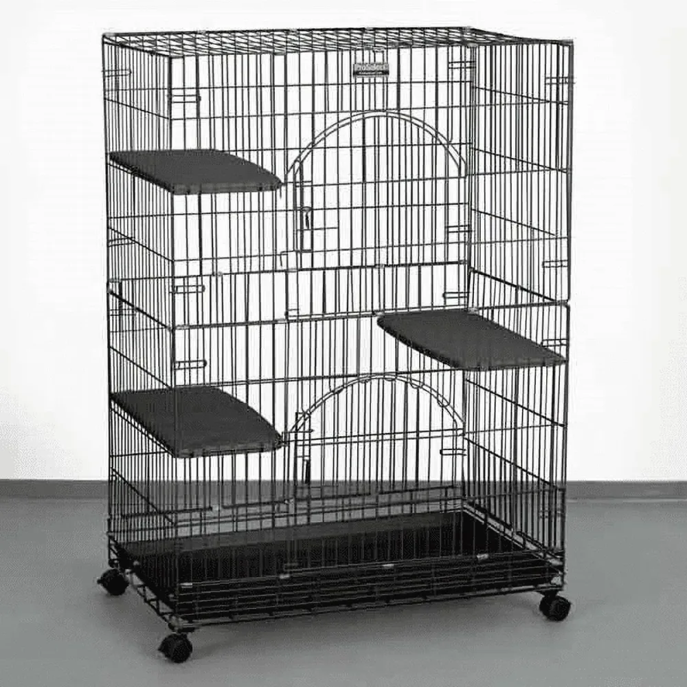 Crate foldable black 4"