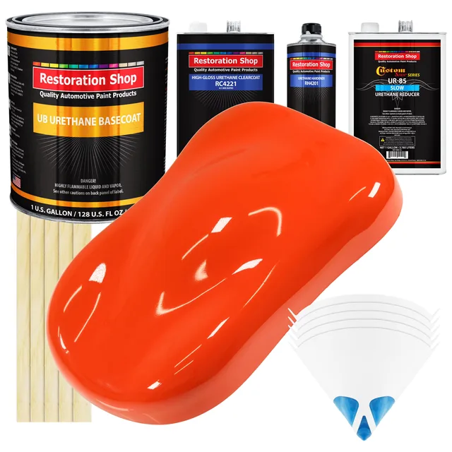 Automotive Paint 1 gallon orange 2 gallons