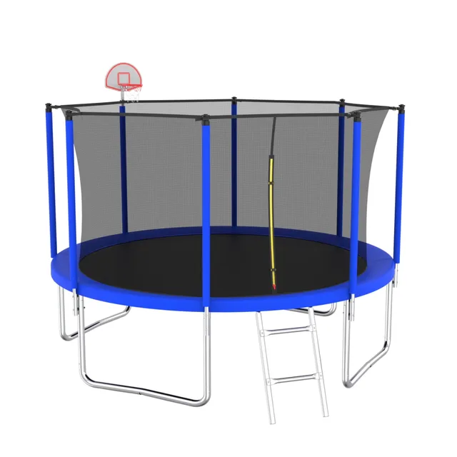 Backyard Trampoline 14ft 12ft blue