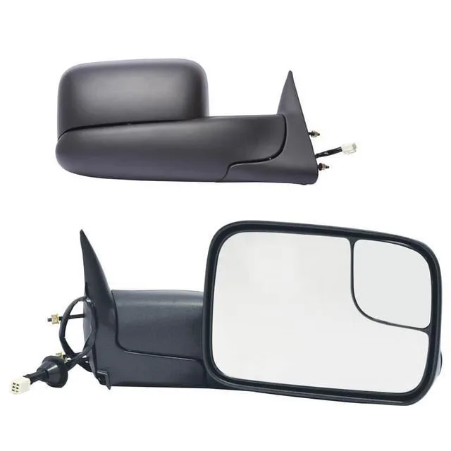 Towing Mirror black adjustable folding