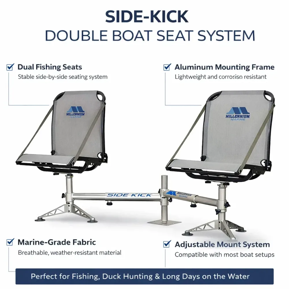 Boat Seats gray 400 lbs heavy-duty