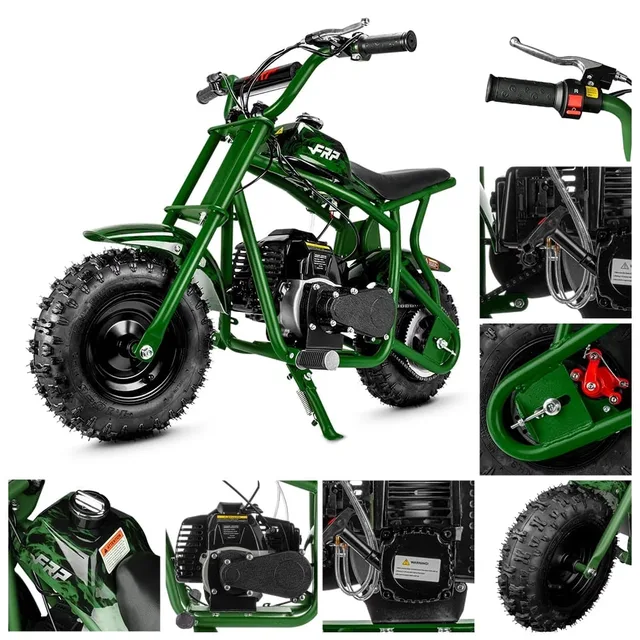 Dirt Bike red green 165 lbs