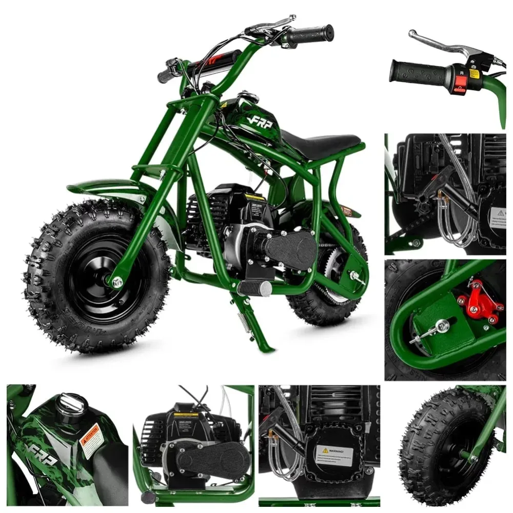 Dirt Bike red green 165 lbs